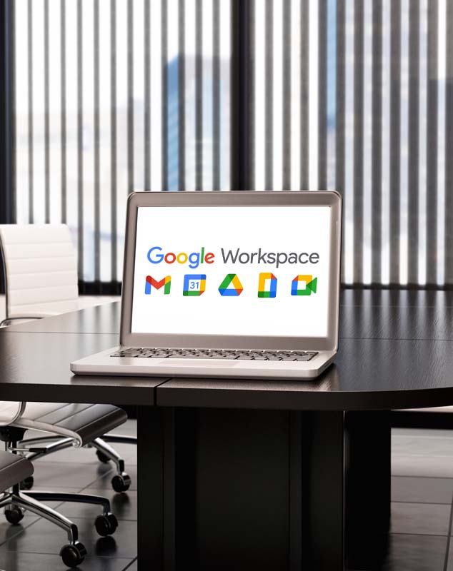 Google Workspace on laptop